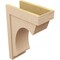 Ekena Millwork 10"W x 20"D x 30"H Classic Emerson Rough Cedar Woodgrain TimberThane Corbel, Primed Tan CORUR10X20X30EMRRCPR - alternate 5